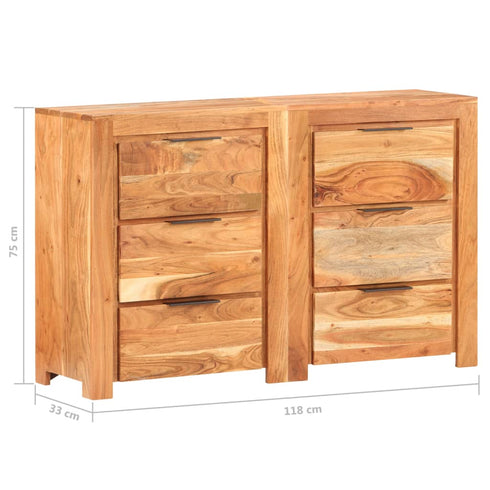 Rustika Rowe -  Drawer Cabinet 118x33x75 cm Solid Acacia Wood